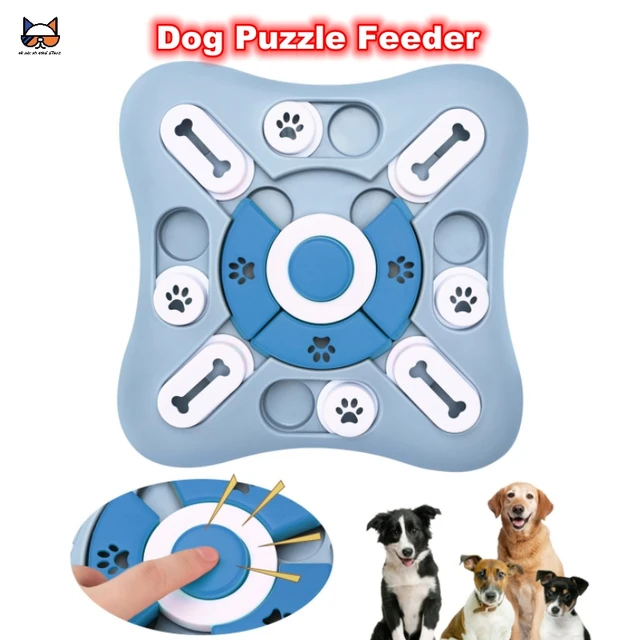 Dog Feeder,Pet Cat Dry Food Dispenser,IQ Training Dog Treat Dispenser with  Button-Dog Treat Interactive Memory Training Toy - AliExpress