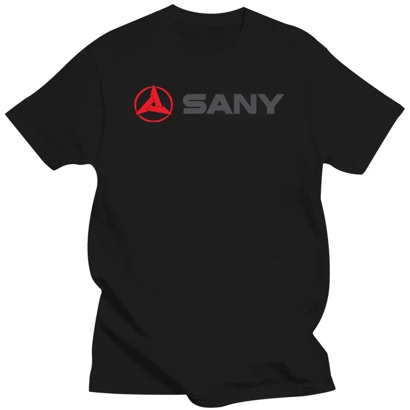 graphic t shirts Sany logo horizontal white tea shirt male fashion ...