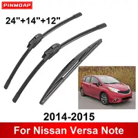 1/2/3/4/6PCS Car Wiper For Nissan Versa Note 2014-2015 Front Rear Wiper Blades Brushes Auto Accessories 2014 2015 1