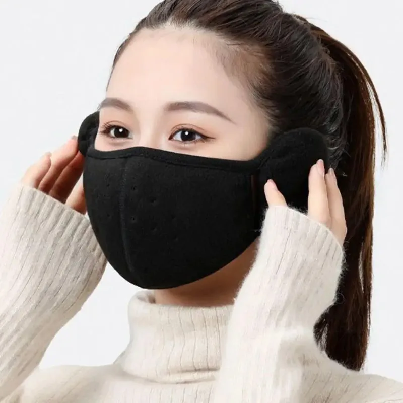 Winter Warm Face Mask, Windproof, Breathable, Thickened Fleece, Ear Protection, Cycling, Cold and Skiing Equipment, Practical