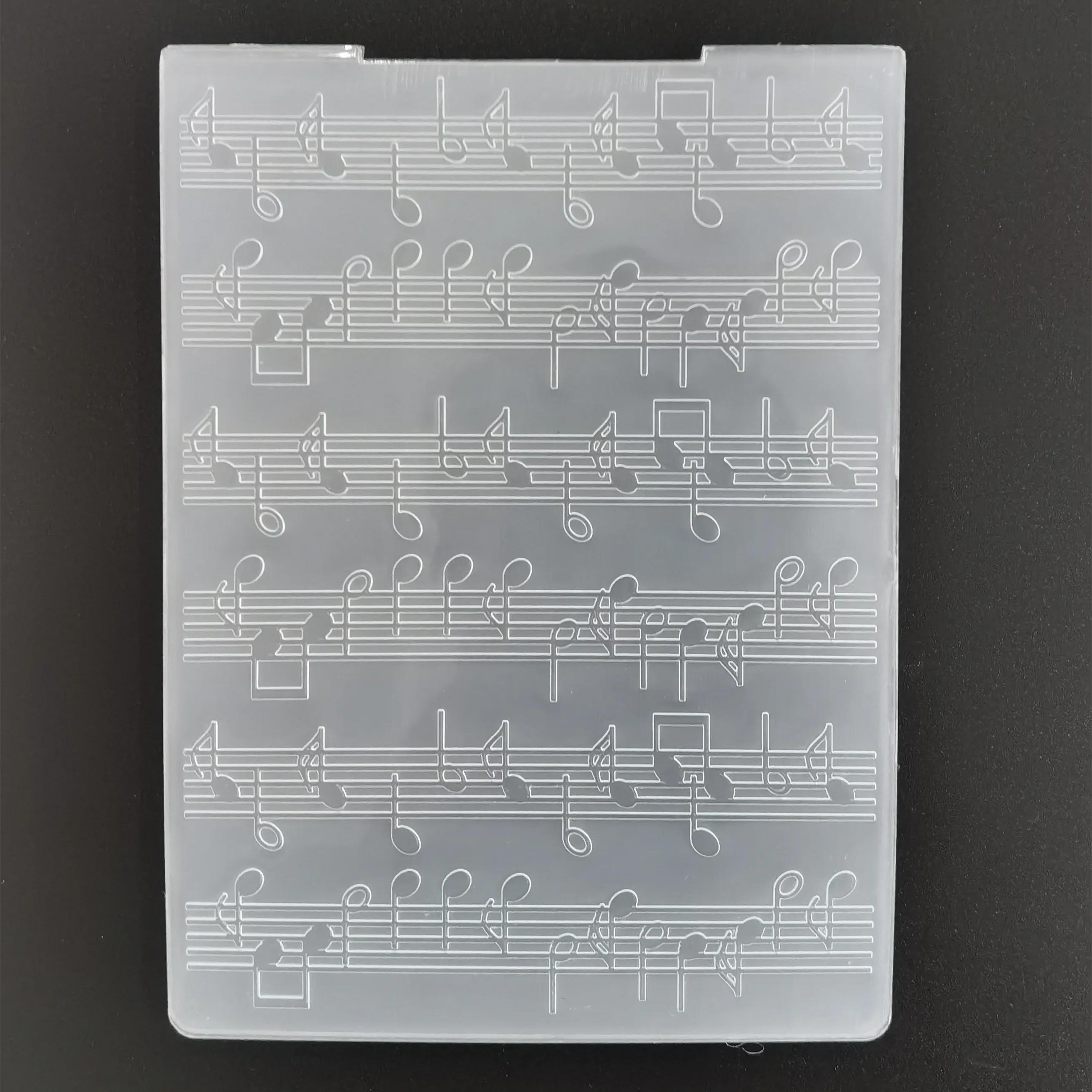 Music Note Drawing stencil Embossing Folder for Card Making DIY Plastic Scrapbooking Photo Album Card