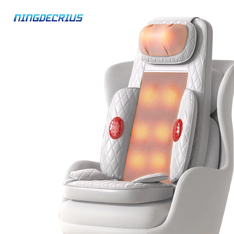 

Массажная подушка NINGDECRIUS для всего тела, шиацу для дома, подушка для снятия боли в спине, красная, зернистая 3D Массажная подушка для разминания