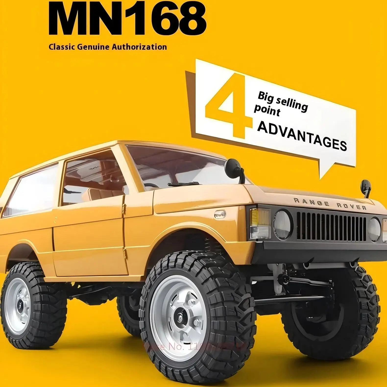 MN168 Rc Car 1:12 Range Rover RC Model Remote Control Car All Terrain Crossing Climbing Vehicle with Door Bridge Car Toy Gift 6