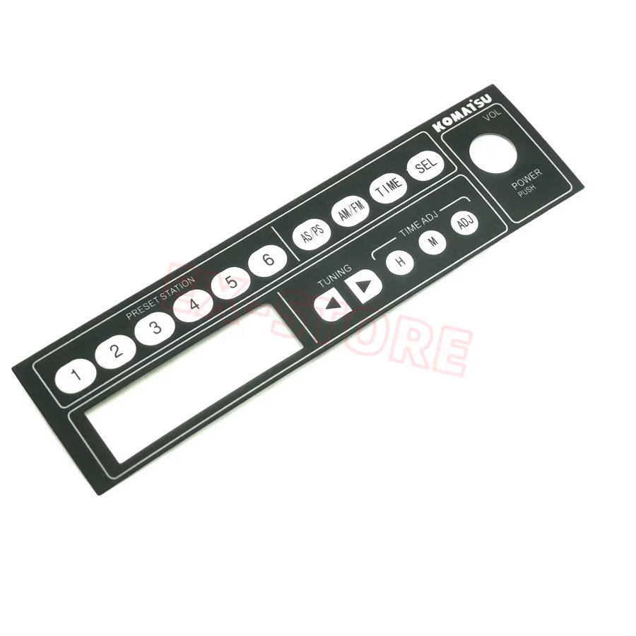 Tuner AIR CONDITIONER PANEL sticker for komatsu PC130-7 PC200-7 PC300-7 PC350-7 PC360-7 PC450-7