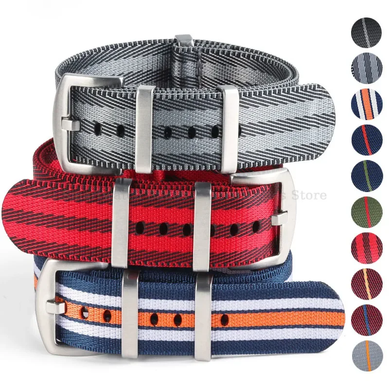 Braided Nylon Universal Watch Band Bracelet - Sport Wristband in Multiple Sizes