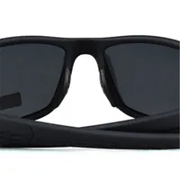 Lunettes de soleil polarisées à monture noire pour hommes et femmes, lunettes de conduite en argile, lunettes de soleil de pêche, UV400, nouveau 5