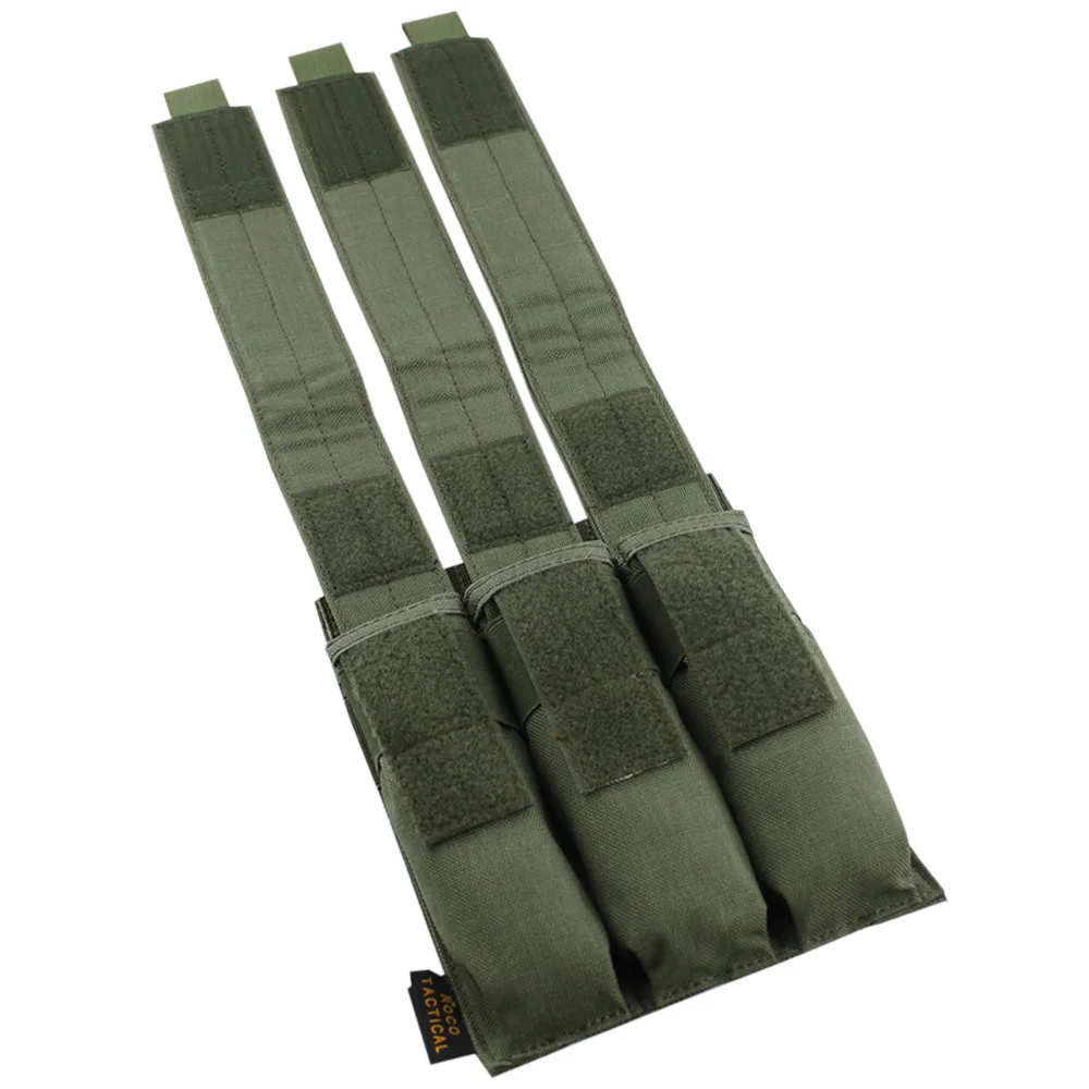 VULPO Taktische Gewehr Triple Magazin Tasche Modulare Molle Triple Mag Pouch Träger Für MP5 MP7 KRISS Jagd Airsoft – Detail 13