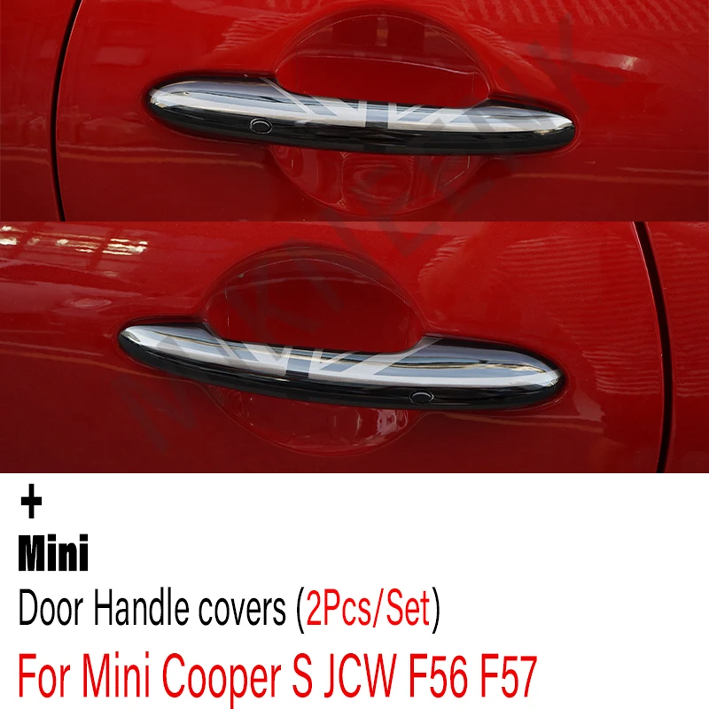 Die Schwarz Flagge Auto Türgriff Abdeckung Trim Aufkleber Für MINI Cooper S  JCW F56 F57 Auto Styling Dekoration Zubehör teil - AliExpress