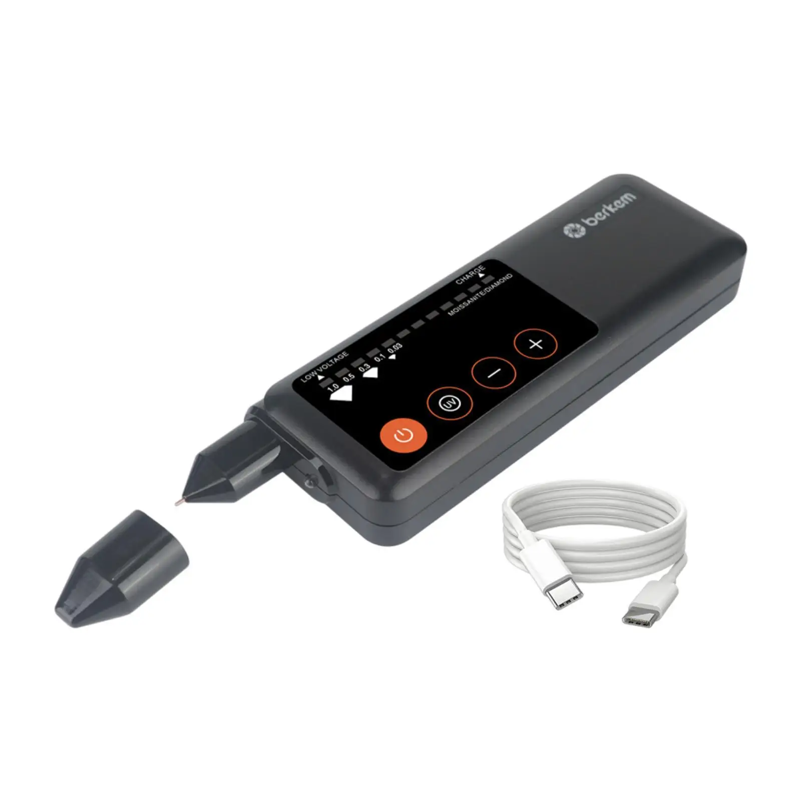 Diamond Tester with USB Electronic Professional Stone Hardness Portable Testing Pen Tool for Novice and Expert Stone Moissanite