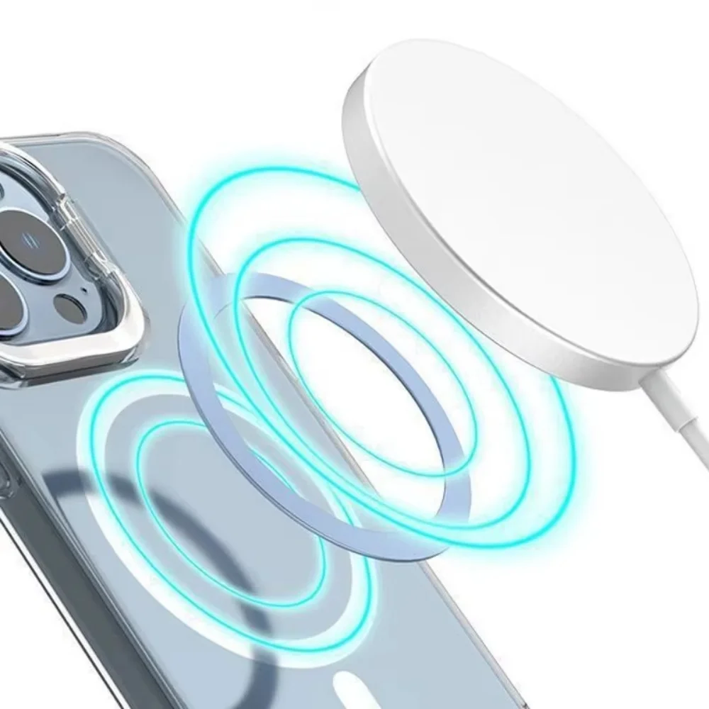 Magnetic Metal Plate Ring for Magsafe Charger - Versatile Phone Holder Accessory