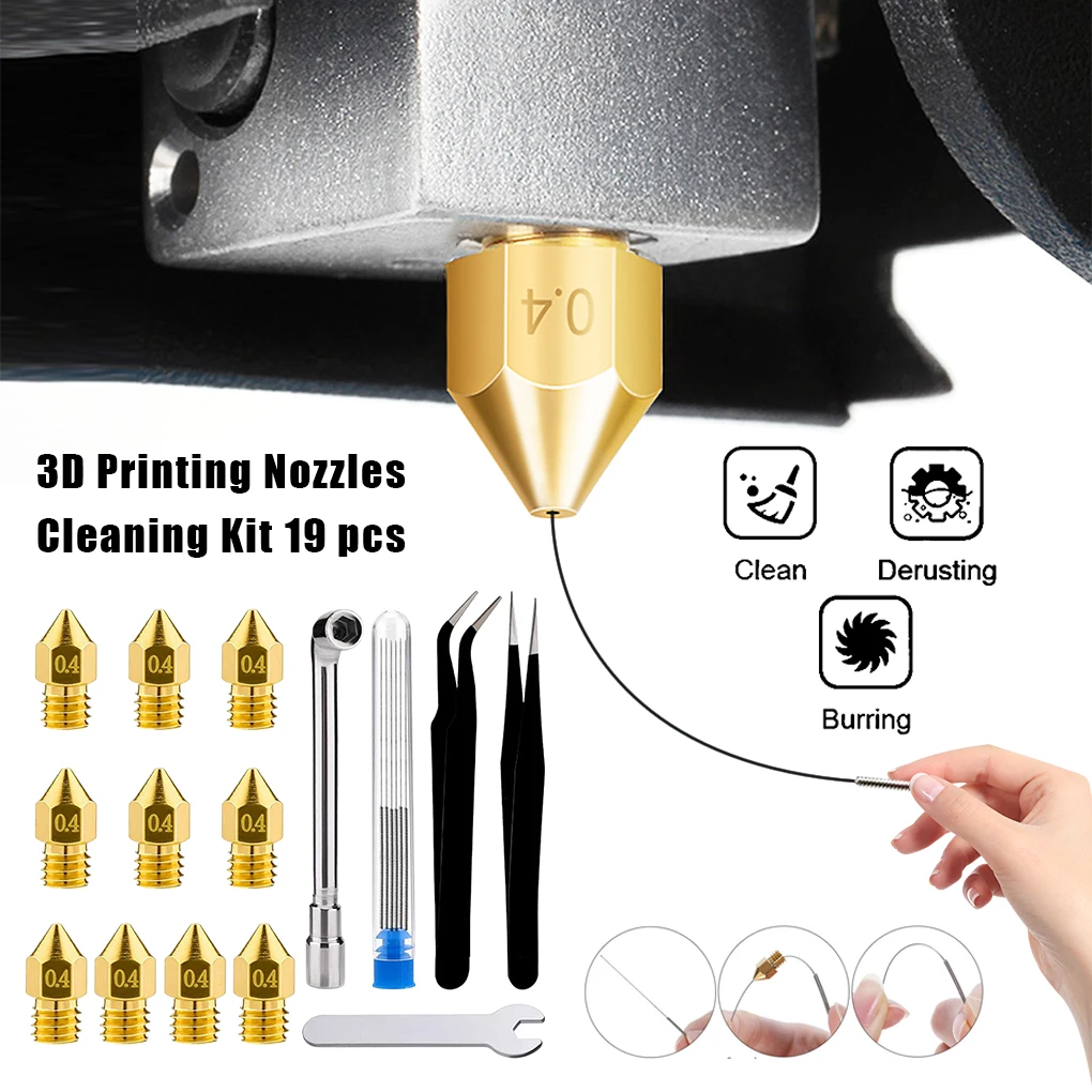 Efficient Printer Nozzle Cleaning Tool For Quick Maintenance Easy To Durable 3D Printer Wrench Tools