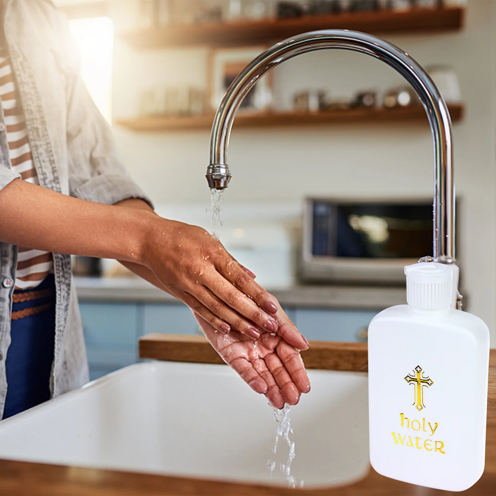 Holy Water Bottles Plastic Holy Water Container Empty Plastic Refillable Containers 15pcs 100ml holy water bottle