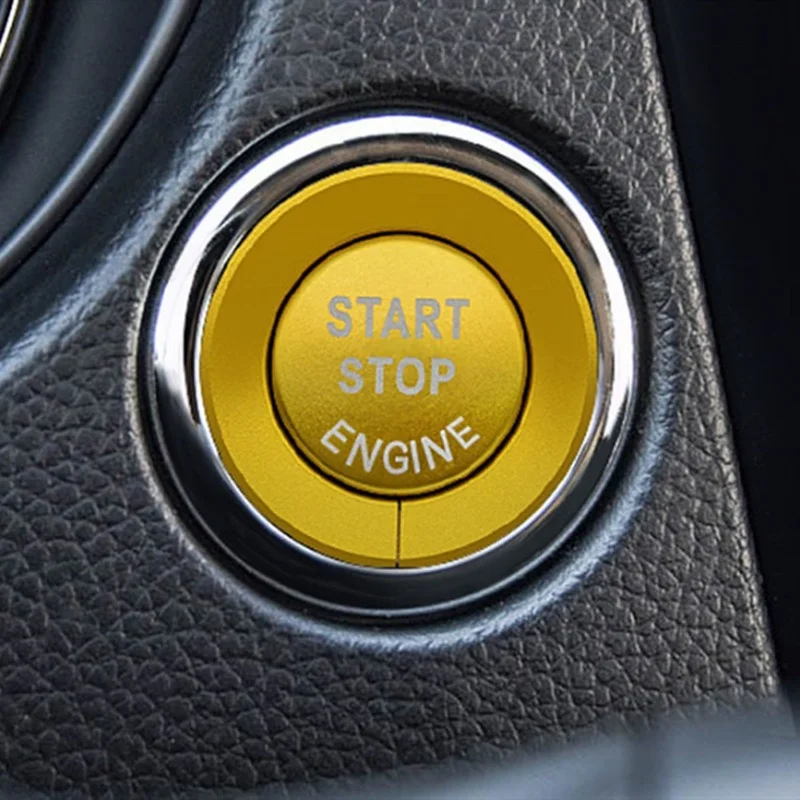 1pc Car Start Stop Engine Switch Button Cover Ring For Nissan X-trail car start button cover car start button car start stop button
