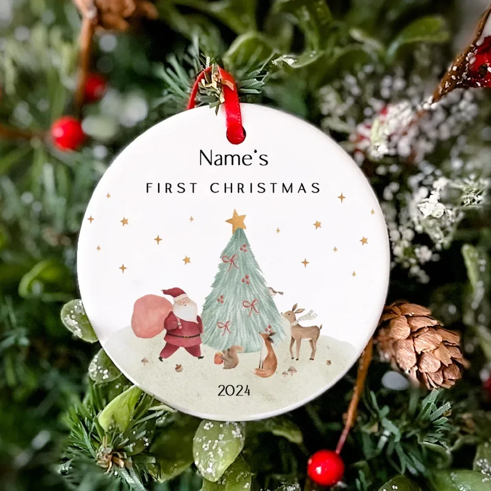 Custom Personalized Baby's First Christmas Keepsake Ornament – Newborn Baby Gift