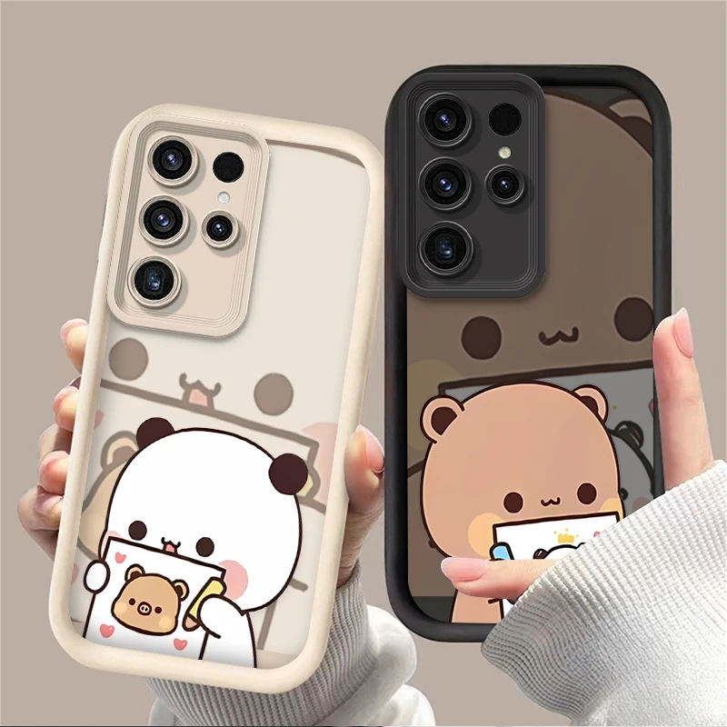 Adorable Dudu Bubu Couple Cartoon Silicone Phone Case