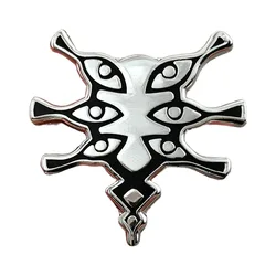 Gothic Dark - Themed Totem Eye Brooch - Personalized Metal Pin Gift (A)