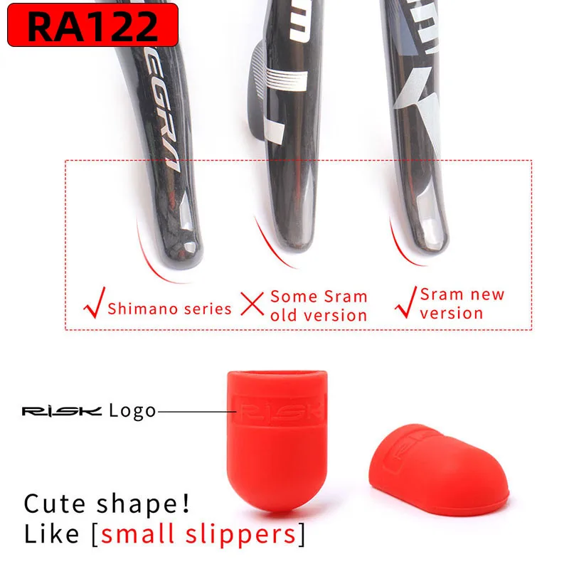 RISK Silicone Bicycle Handlebar Tape plug Fixed Ring Road Bike Shift Handle Protection Cover Non-Slip bike handlebar tape bike accessory 2pcs