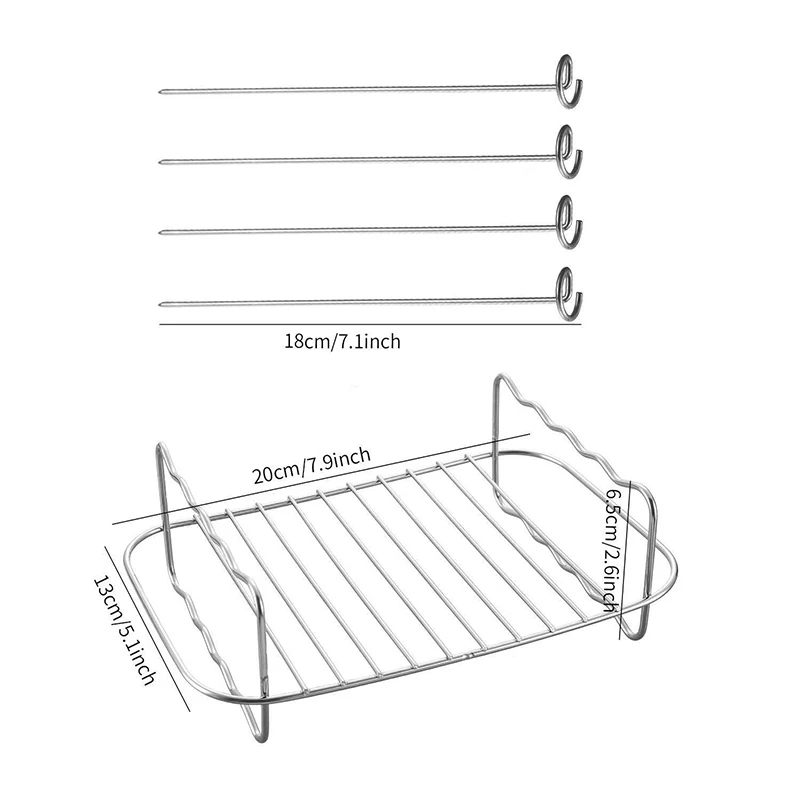 Accessori Per Friggitrice Ad Aria Ninja - 2 Pezzi In Silicone Alimentare Per SL400EU, AF400EU - Nero - Foto 6