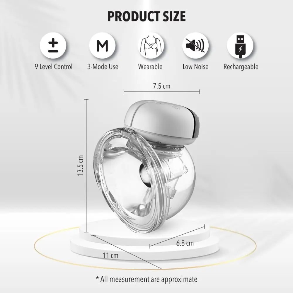Wireless Rechargeable Electric Breast Pump for Women