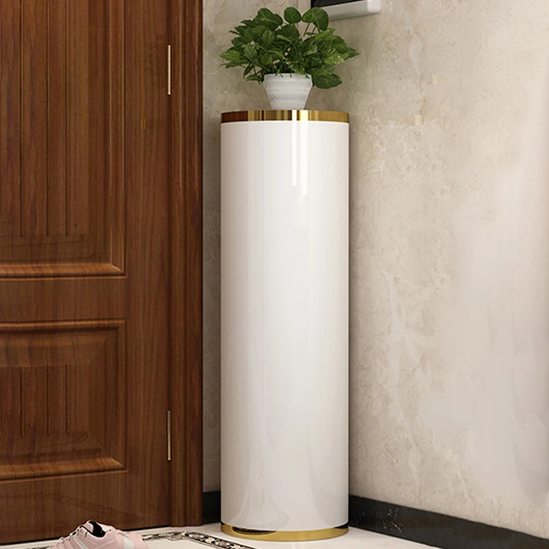 Piccolo Organizzatore Rotante Scarpiera Porta Della Casa Vernice Da Forno Scarpiera Armadi Headboard Multifunzionale Scarpiera Furniture