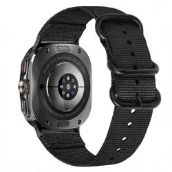 Premium Nylon Sport Wristband for Smartwatches - Comfortable and Durable Strap (Black)
