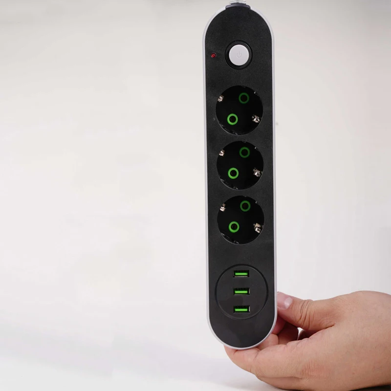 Plug Power Strip Extension Cord Extension Cable Universal Socket 2