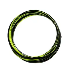 Vibrant Rainbow Durable Badminton Racket String - Elastic Training, 0.73mm (Black - green)