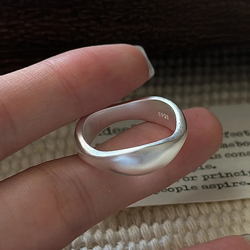 925SterlingSilverRingsforWomenMenCoupleMinimalistHandmadeSparcklingNarrowRingPartyJewelryGiftPreventAllergy