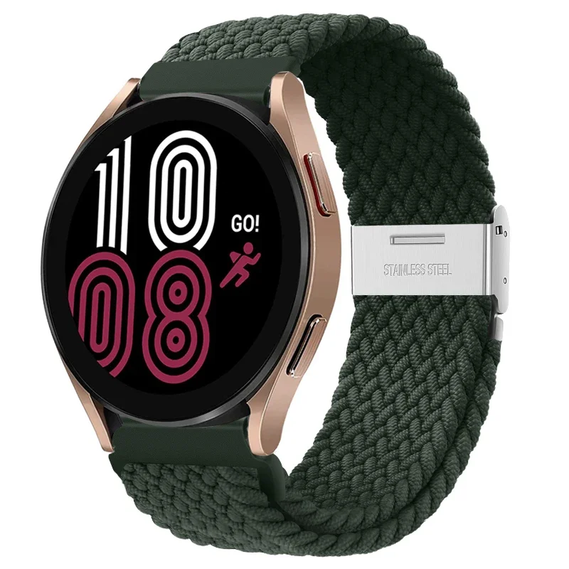 Braided Elastic Nylon Band - 20mm/22mm - Multi-Functional Smartwatch Bracelet