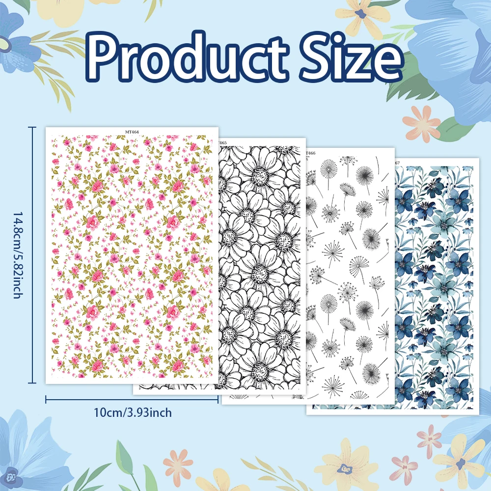 Polymer Clay Transfer Paper Disposable Stickers DIY Earring Gifts