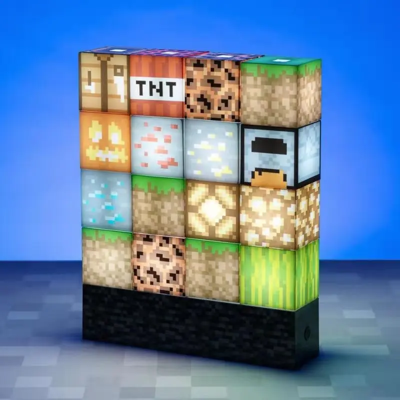 

LED Night Light Building block lamp Stone Game Room Decor Table Lamp Children's WC Game Light Building Blocks DIY Splicing Light