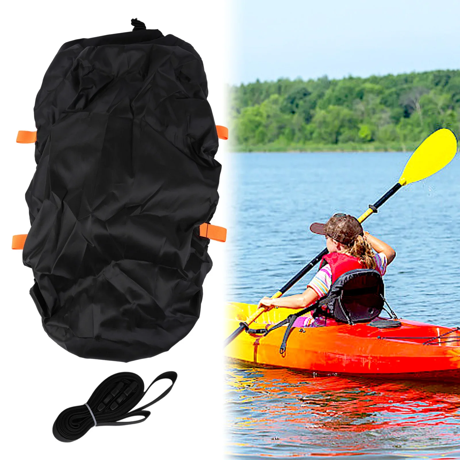 

Уплотнительная крышка Каяка, водонепроницаемая Защитная Крышка кабины с 2 ремешками M/L/XL/2XL, уплотнительная крышка Каяка, аксессуары