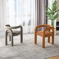 Sillas de ocio de estilo nórdico para sala de estar, sillón moderno minimalista para cafetería, balcón, dormitorio creativo, diseño trasero