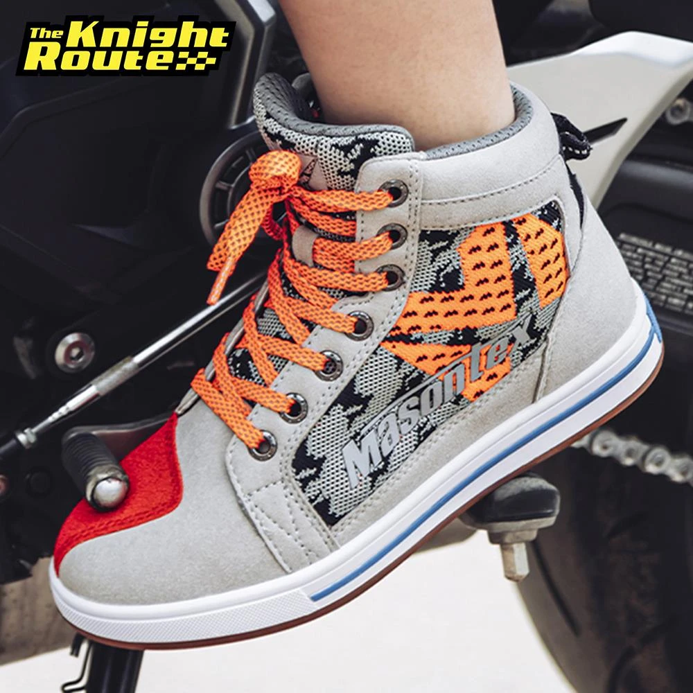 Botas de Moto para Motocross, zapatos informales de para motociclista|Botas motocicleta| - AliExpress