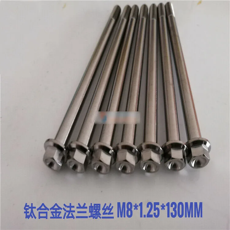 Vite Testa Flangia In Titanio M10 X 1.25 – Lunghezza 50-135mm Per Moto – 1 Pezzo
