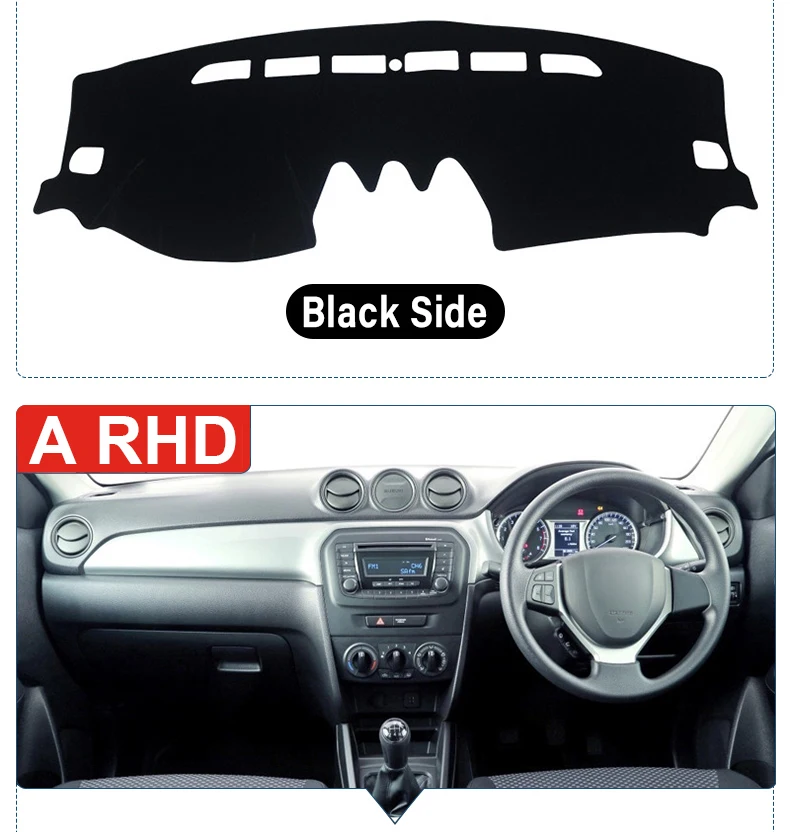 Für Suzuki Vitara LY Hybrid 2015 2016 - 2019 2020 2021 2022 2023 2024 Auto Dashboard Matte Sonnenschutz Nicht-slip Abdeckung Zubehör – Detail 6