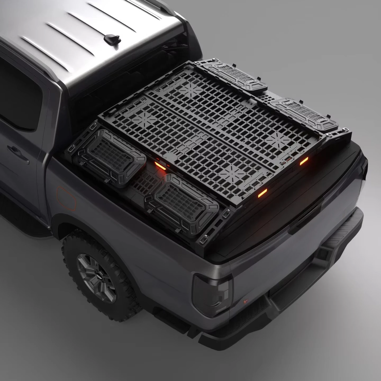 도매 맞춤형 4x4 알루미늄 롤바 트럭 베드 랙 카고 시스템 오프로드 픽업 액세서리 (타코마, 콜로라도, NP300 용)