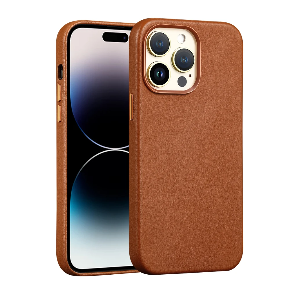 Clearance Sale: Leather Magsafe Case with Magnetic Wireless Charging