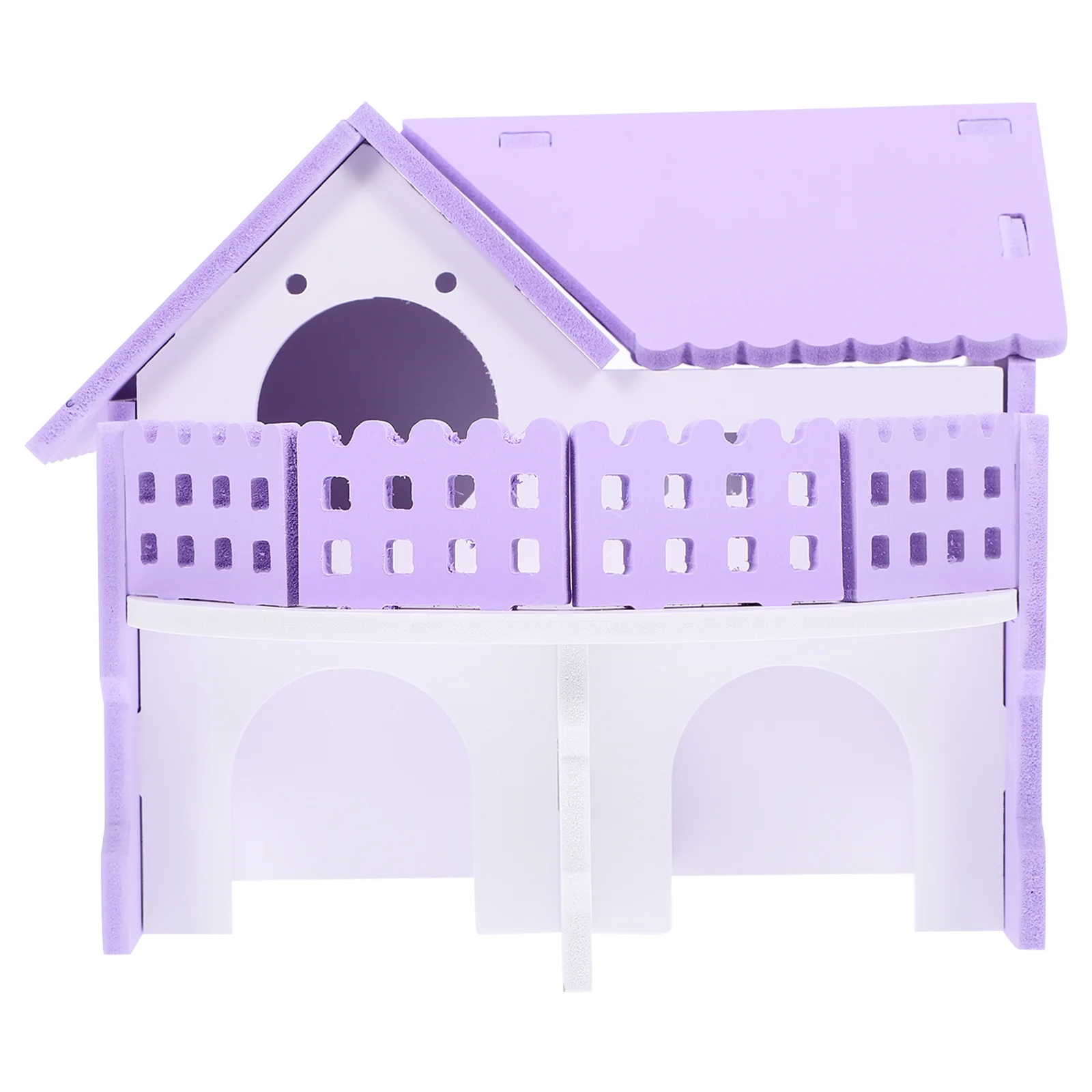 

Hamster House Toy Small Animal Hideout Gerbil Hut Villa Cage Habitat Decor for Hamster Cage