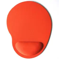 Ergonomic Non-Slip Mouse Pad with Comfortable Wrist Support (Orange)