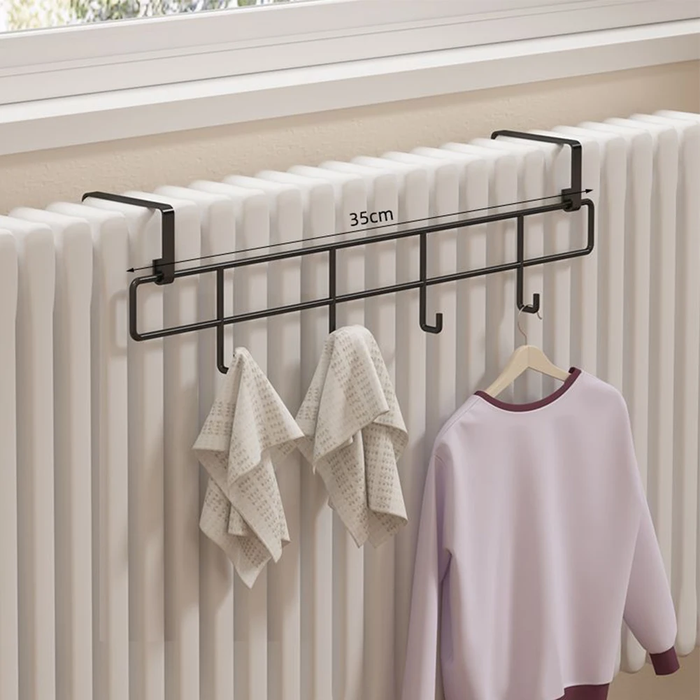 Bathroom Home Cloth Hanger Bathroom Storage Ample Space Easy To Install Innovative Design No Drilling Required 6