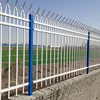 Security Black Metal Steel Picket Fence Outdoor Garden Galvanized Steel Fence Panels 4