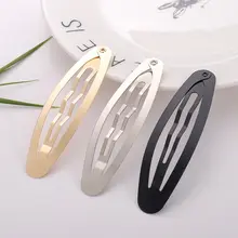 

20Pcs Oval BB Hair Clips Metal Gold Black Color Hairpins Base for Jewelry Making DIY Barrette Hairgrip Hair Accessories Supplies