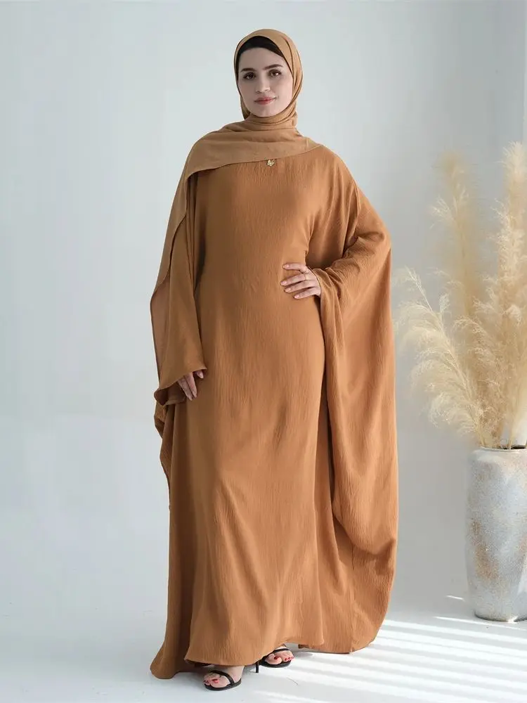 Ramadan Eid Cotton Linen Khimar Abaya Set Dubai Muslim Sets Hijab Dress  Kaftan Abayas Caftan Marocain Femme Vestidos Para Mujer - AliExpress  200000345