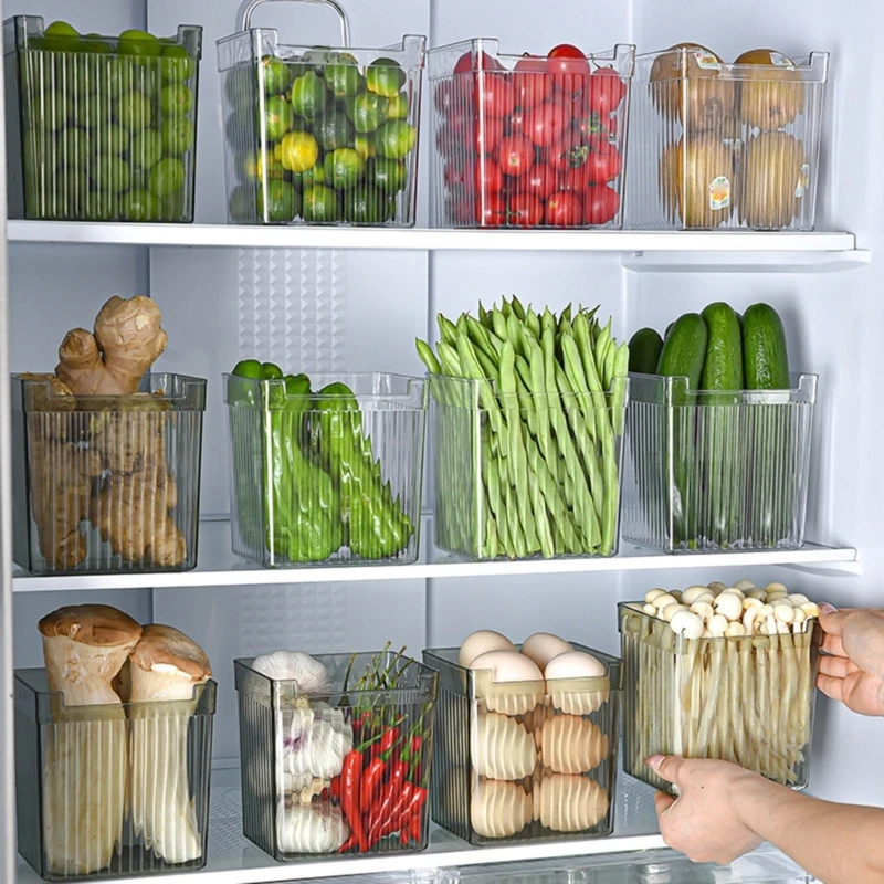 Refrigerator Storage Box Kitchen Organizer Fridge Freezer Vegetable