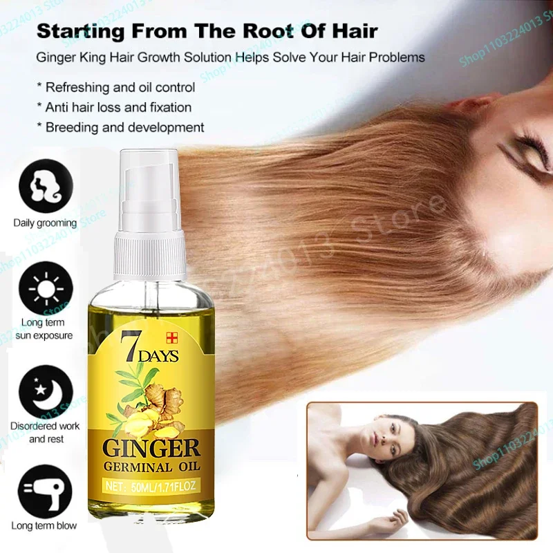 Description Picture 3 of itemBiotin Fast Hair Growth Spray Oil Hair Regrowth Serum Hair Thinning Treatment Hair Growth Liquid Anti-Hair