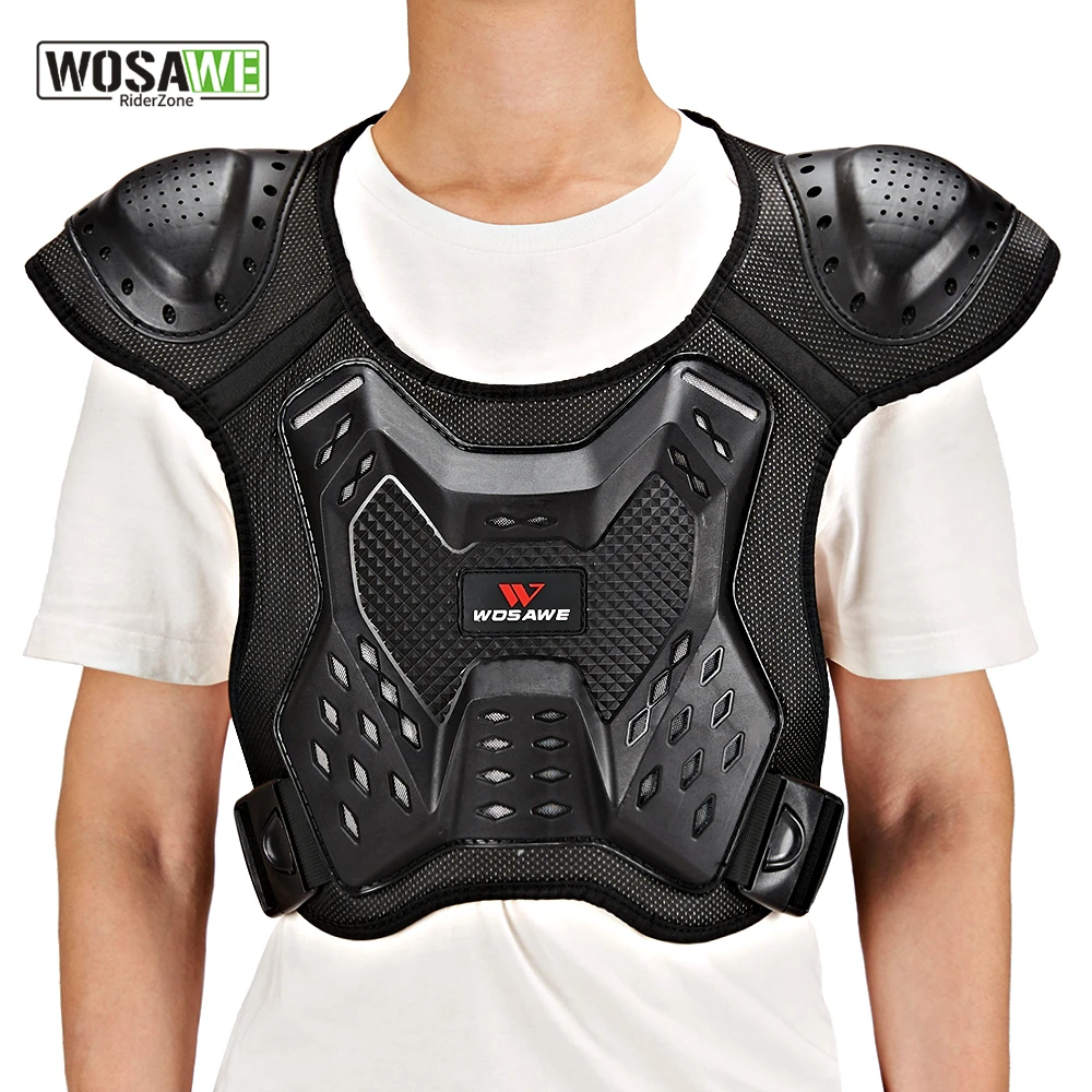 WOSAWE Motocross Body Armor Motorcycle Armor Vest Back Chest Protector Off-Road Dirt Bike Protective Gear Jacket motorcycle armor,motorcycle body armor,body protector,motorcycle armor vest