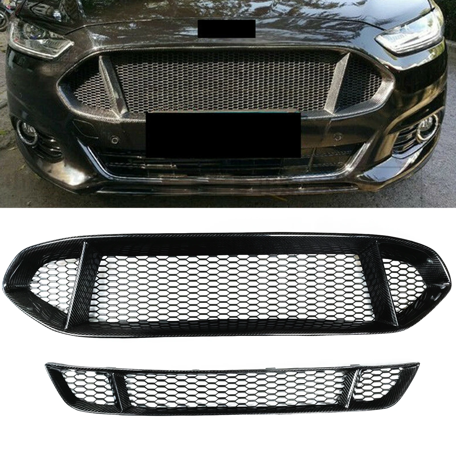 

Передняя решетка для автомобиля, верхний и нижний бампер для Ford Mondeo Fusion 2013-2016