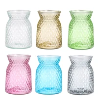 4"x6" Clear Glass Flower Vase Modern Glass Vase for Bouquet for Home Living Room Bedroom Dinning Table Office Decoration 1