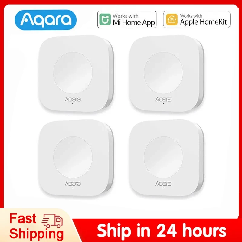 

Aqara Wireless Switch Zigbee Connection Versatile 3-way Control Button For Smart Home Devices Compatible With Apple HomeKit